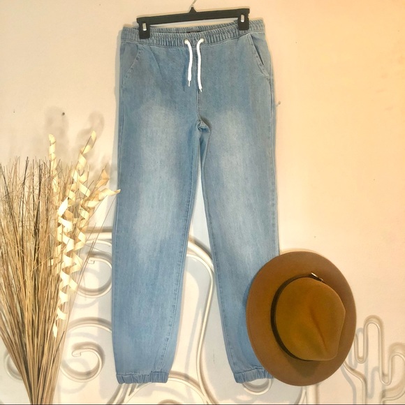 FOREVER 21 Pants Denim Joggers - Picture 2 of 7